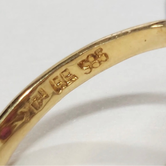 ❤️Host Pick❤️ 14K Retro Natural Ruby Diamond Ring - Elegant Midcentury Vintage - Picture 12 of 14